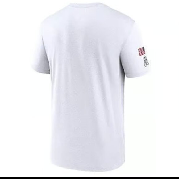 Men's Nike White Philadelphia Eagles Salute To Service Legend Performance Shirt - Picture 3 of 10